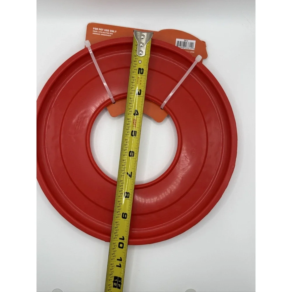 Nerf Dog Tire Flyer Dog Toy 10 Inch Red Durable Floating TPR 1111-2096